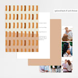 "Color Block" - Wedding Invitations in Peach by Morgan Kendall - Back of Card
