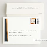"Color Block" - Wedding Invitations in Peach by Morgan Kendall - FREE Recipient Addressing