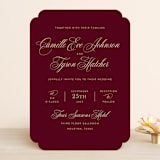 "our moment" - Wedding Invitations in Cabernet by Jill Means - Front