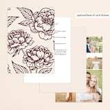 "our moment" - Wedding Invitations in Cabernet by Jill Means - Back of Card