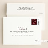 "our moment" - Wedding Invitations in Cabernet by Jill Means - FREE Recipient Addressing