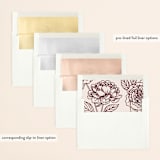 "our moment" - Wedding Invitations in Cabernet by Jill Means - Envelope Liner Options