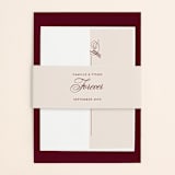 "our moment" - Wedding Invitations in Cabernet by Jill Means - Assembled