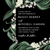 "Meander" - Wedding Invitations in Obsidian by Kaydi Bishop - Close-Up