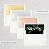 "Meander" - Wedding Invitations in Obsidian by Kaydi Bishop - Envelope Liner Options
