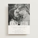 "Monumental" - Wedding Invitations in Cotton by Jessie Steury - Front