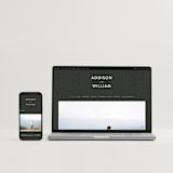 "As if a Dream" - Wedding Invitations in Cloud by Pine Street Creative - FREE Wedding Website