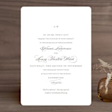 "Field" - Wedding Invitations in Ash by Megan Davis - Front