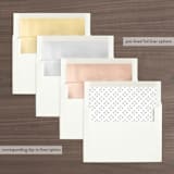 "Field" - Wedding Invitations in Ash by Megan Davis - Envelope Liner Options