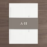 "Field" - Wedding Invitations in Ash by Megan Davis - Assembled