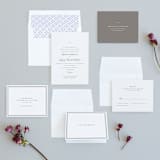 "Field" - Wedding Invitations in Ash by Megan Davis - Invitation Suite