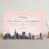 "Big City - San Francisco" - Wedding Invitations in Blush by Hooray Creative - Front