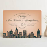 "Big City - Atlanta" - Wedding Invitations in Georgia Peach by Hooray Creative - Front