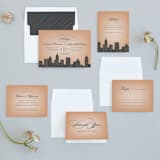"Big City - Atlanta" - Wedding Invitations in Georgia Peach by Hooray Creative - Invitation Suite