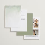 "Forever in Love" - Wedding Invitations in Ivy by Hannah Williams - Back of Card Options