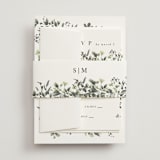 "Forever in Love" - Wedding Invitations in Ivy by Hannah Williams - Assembled with Belly Band