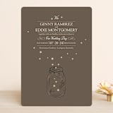 "Fireflies" - Wedding Invitations in Zuni Brown by Paige Rothhaar - Front