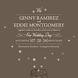 "Fireflies" - Wedding Invitations in Zuni Brown by Paige Rothhaar - Close-Up