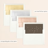 "Fireflies" - Wedding Invitations in Zuni Brown by Paige Rothhaar - Envelope Liner Options