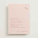 "Mod Initials" - Wedding Invitations in Rust by Genna Blackburn - Front