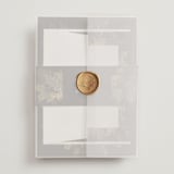 "Falling In Love" - Wedding Invitations in Harvest by Susan Moyal - Assembled with Vellum Wrap and Wax Seal