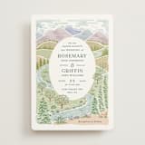 "River Valley" - Wedding Invitations in Pine by Paper Sun Studio - Front