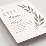 "Pressed Foliage" - Wedding Invitations in Heather by Stacey Meacham - Detail