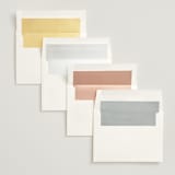 "Pressed Foliage" - Wedding Invitations in Heather by Stacey Meacham - Envelope Liner Options