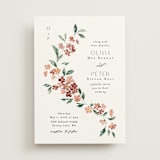 "Sweeping Vine" - Wedding Invitations in Dusty Rose by Itsy Belle Studio - Front