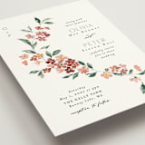 "Sweeping Vine" - Wedding Invitations in Dusty Rose by Itsy Belle Studio - Detail