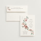 "Sweeping Vine" - Wedding Invitations in Dusty Rose by Itsy Belle Studio - Invitation with Envelope