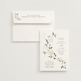 "Sweeping Vine" - Wedding Invitations in Porcelain by Itsy Belle Studio - Invitation with Envelope