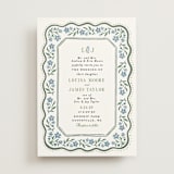 "Sweet Vintage" - Wedding Invitations in Periwinkle by Alethea and Ruth - Front