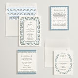 "Sweet Vintage" - Wedding Invitations in Periwinkle by Alethea and Ruth - Invitation Suite