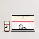 "Romantic Tropical Wedding" - Wedding Invitations in Blush by Emily Miranda - FREE Wedding Website