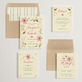 "Romantic Tropical Wedding" - Wedding Invitations in Blush by Emily Miranda - Invitation Suite