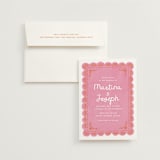 "Vienes" - Wedding Invitations in Carnation by Itsy Belle Studio - Invitation with Envelope