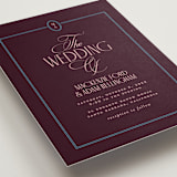 "sophisticate" - Wedding Invitations in Plum by Owl and Toad - Detail