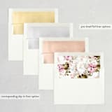 "Beautiful Spring" - Wedding Invitations in Spring by Phrosné Barwood - Envelope Liner Options