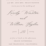 "set in stone" - Wedding Invitations in Dusty Rose by Mansi Verma - Close-Up