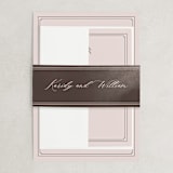 "set in stone" - Wedding Invitations in Dusty Rose by Mansi Verma - Assembled