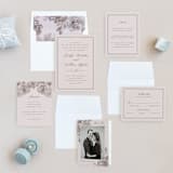 "set in stone" - Wedding Invitations in Dusty Rose by Mansi Verma - Invitation Suite