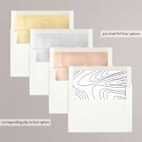 "By Your Side" - Wedding Invitations in Crest by Design Lotus - Envelope Liner Options