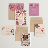 "Indian floral chintz lush" - Wedding Invitations in Ivory by Caroline Bonne Muller - Invitation Suite