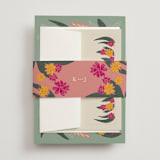 "Phool Bahar" - Wedding Invitations in Patta by Creo Study - Assembled with Belly Band