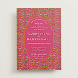 "Varna" - Wedding Invitations in Fuchsia by Pati Cascino - Front