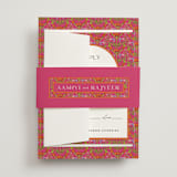 "Varna" - Wedding Invitations in Fuchsia by Pati Cascino - Assembled with Belly Band
