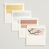 "Blossoms of Love" - Wedding Invitations in Champagne by frau brandt - Envelope Liner Options