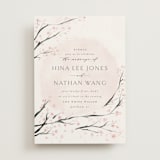 "Cherry Blossoms" - Wedding Invitations in Cherry Blossom by Stephanie Hawkes - Front