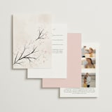 "Cherry Blossoms" - Wedding Invitations in Cherry Blossom by Stephanie Hawkes - Back of Card Options